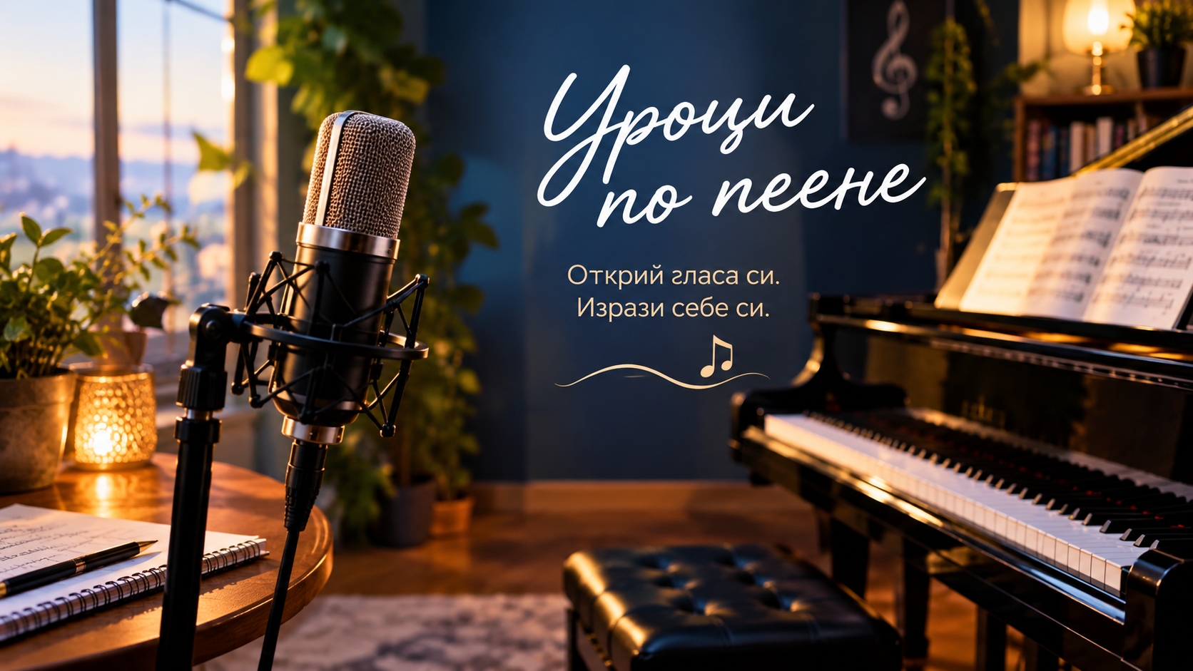 Уроци по пеене в мюзик арт център